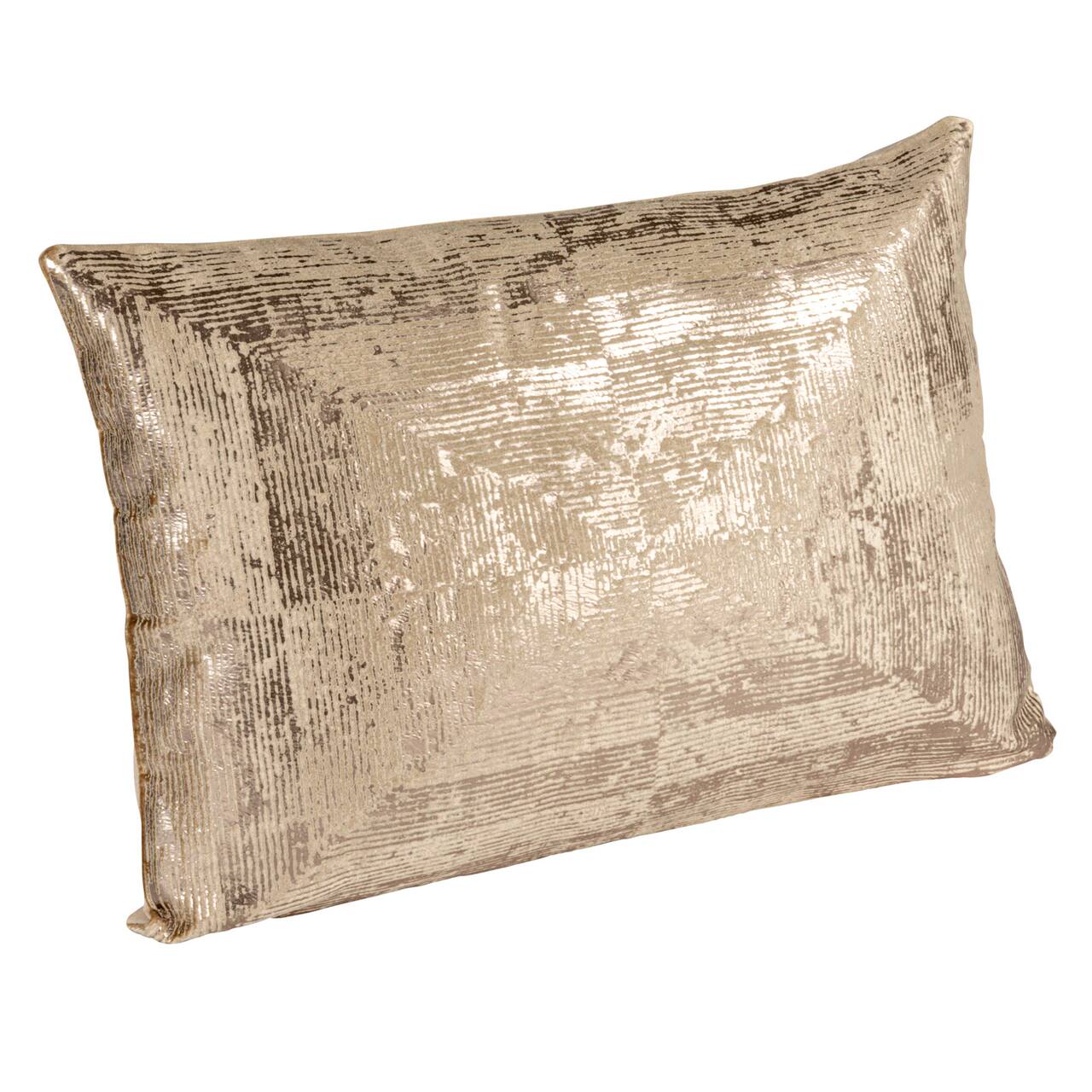 Hello Honey® Gold & Sand Aureate Sands Velvet Lumbar Pillow